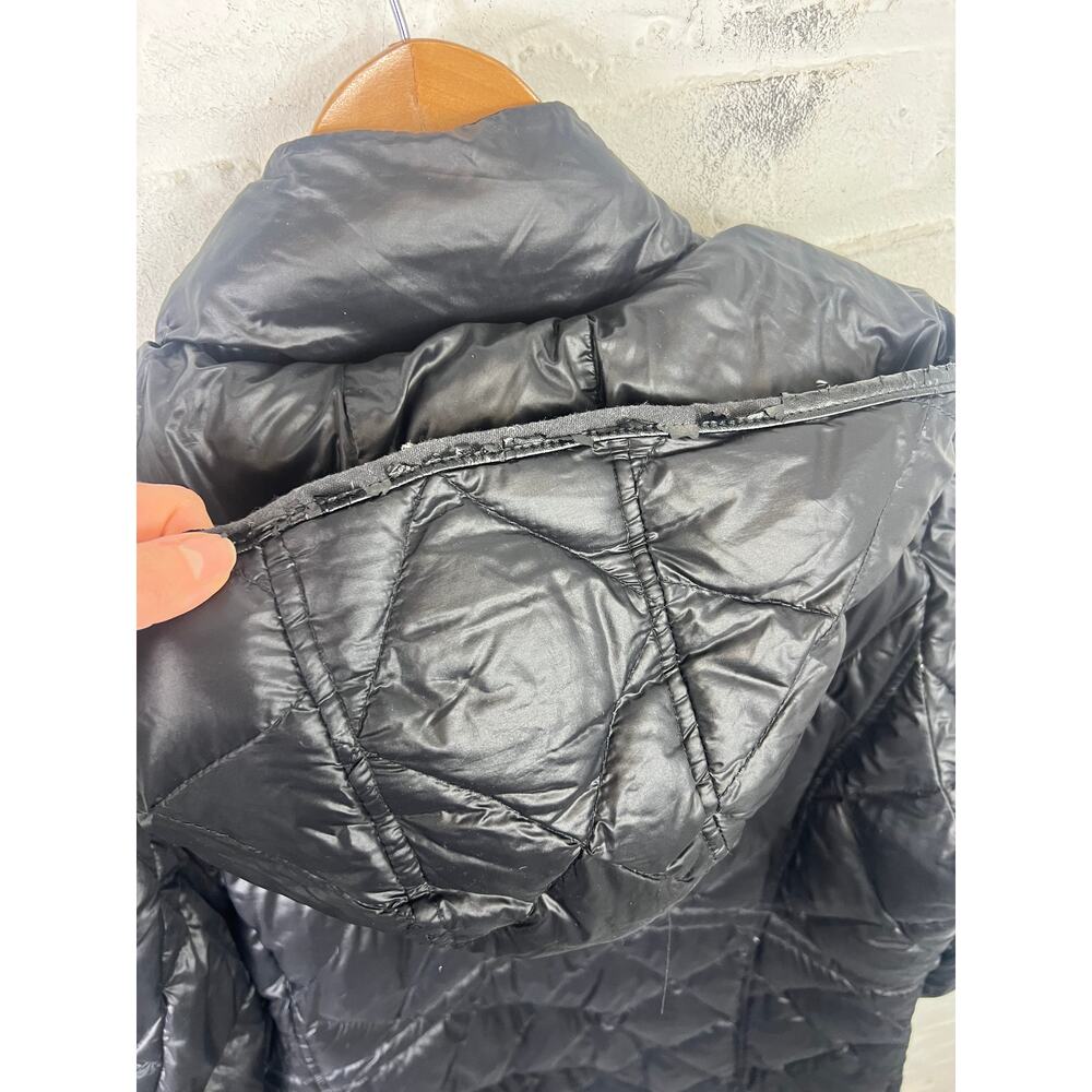MICHAEL Michael Kors Women's Packable Hooded Puffer Down Jacket Black Size XL - Picture 5 of 6